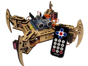 meped v2 quadruped robot robotics arduino mearm 3d print model - Mito3D