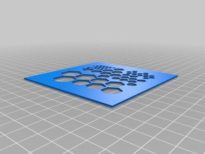 hexagons stencil-o-matic art tools customized 3d print model - Mito3D