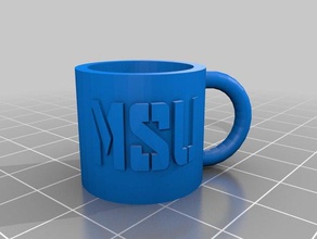 msu tasse 3d l'impression 3d print model - Mito3D