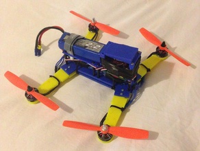 280 racing drone quadro de pequenas impressoras 3d impressão quadcopter 3d print model - Mito3D