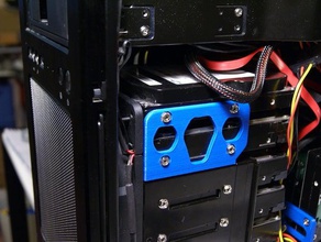 hdd cage add-on silverstone temjin tj08 computer mount 3d print model - Mito3D
