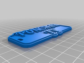 ponchar llaveros personalizado 3d print model - Mito3D