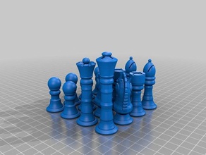 özel satranç seti setleri - tüm rastgele openscad 3d print model - Mito3D