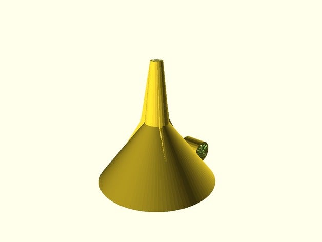 funnel customizable household cellar garage kitchen 3D print model - Mito3D