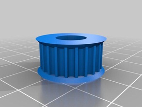 my customized parametric pulley lots tooth profiles 3d printer parts 3d print model - Mito3D