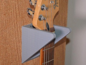 guitarra percha la música personalizable personalizado personalizador de pared soporte instrumento musical 3d print model - Mito3D