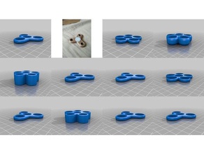 parametric spinner fidget toy soft edges mechanical toys 3d print model - Mito3D