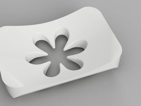 soap dish bathroom flower 3d print model - Mito3D