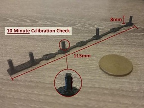 Farklı mesafeler oozingretraction 10 dakika mini kalibrasyon testi 3d baskı testleri kompakt hızlı hafif minyatür çamur string çekimi 3d print model - Mito3D