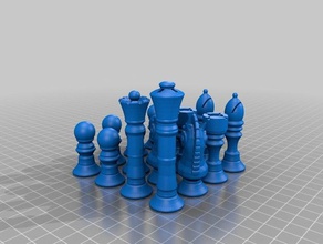 özel satranç seti setleri - tüm rastgele openscad 3d print model - Mito3D