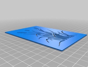 gras camo Schablone Kunst tools angepasst 3d print model - Mito3D