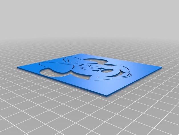 mouse stencil art strumenti personalizzato 3D print model - Mito3D