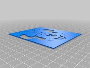 mouse stencil art strumenti personalizzato 3d print model - Mito3D