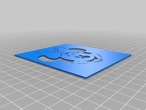 mouse stencil art strumenti personalizzato 3d print model - Mito3D