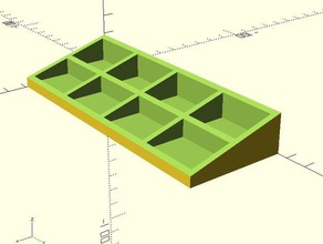 smd-Bauteile-Fach anpassbar - Elektronik box Sammlung Fach smd tray 3d print model - Mito3D