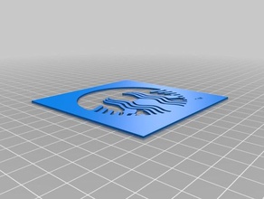 logotipo do starbucks estêncil a arte as ferramentas personalizado 3d print model - Mito3D