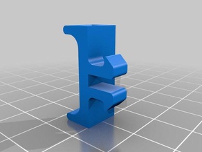 suporte do cabo de alumínio perfil slot 8 40x40mm 3d a impressora partes clip 3d print model - Mito3D