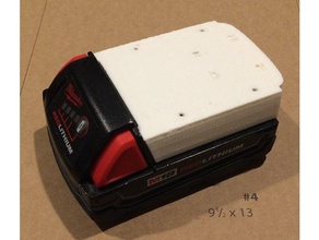 milwaukee battery cover parts 3d print model - Mito3D