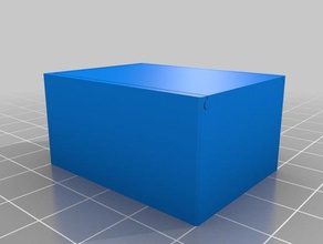 my box slide lid no text containers customized 3d print model - Mito3D