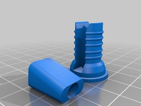 WC-Sitz plug Befestigung Bad mount 3d print model - Mito3D