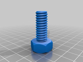 Boulon de 10mm pièces personnalisé 3d print model - Mito3D