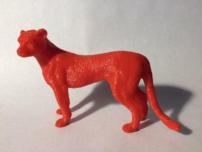 cheetah animais áfrica cat mamífero predador 3d print model - Mito3D