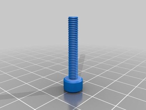 my customized nut job m4 bolt parts 3d print model - Mito3D
