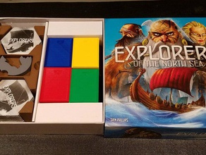 explorers north sea tile caddy boxes games accessories boardgames 3d print model - Mito3D