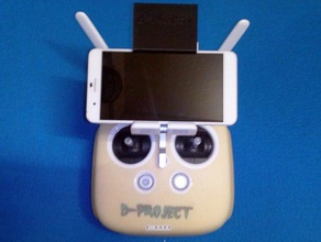 mobile phone lower mount holder dji remote controller toys games mavic phantom 3d print model - Mito3D