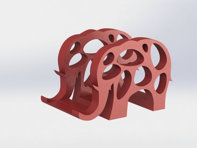 elephant napkin holder kitchen dining binarilab elephants indian 3D print model - Mito3D