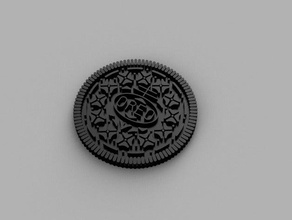 simple oreo cookie shape food drink 3d print model - Mito3D
