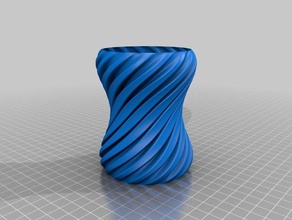 vase-Modus Dekor Blumen-vase spiral vase 3d print model - Mito3D
