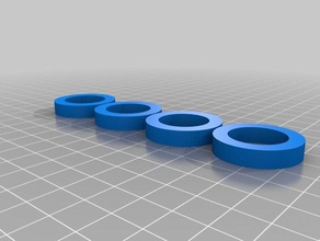 my customized round spacer variety packty parts 3d print model - Mito3D
