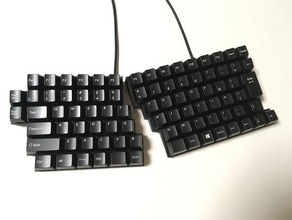 ktkeyboard ver2 computer cherry mx mechanische Tastatur split 3d print model - Mito3D