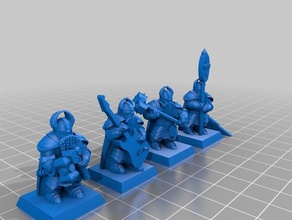 dwarf hammer warrior 3d printing 28mm scale fighter knight miniature miniatures rpg tabletop wargame wargaming warhammer warhammer40k 40k fantasy 3d print model - Mito3D