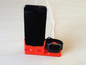iphone di apple watch dock mobile stand 6 6s plus 7 supporto il caso 3d print model - Mito3D