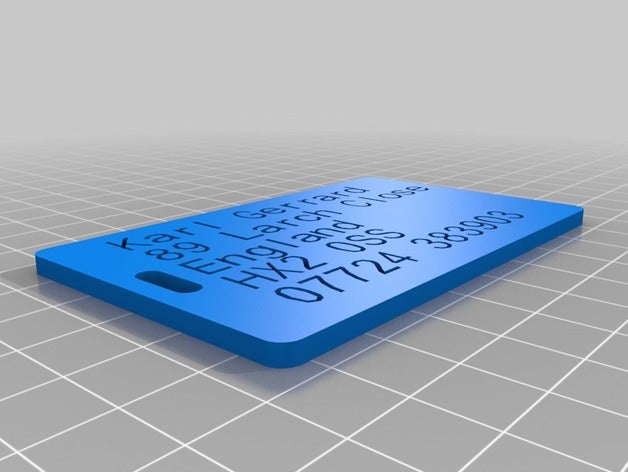 my customized customizer version luggage label organization 3D print model - Mito3D