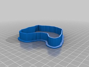 grand island cookie cutter kitchen dining customized 3d print model - Mito3D