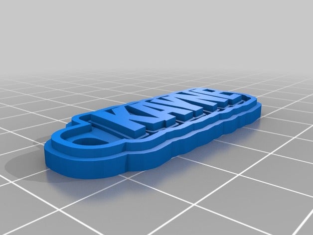 Kanye Anahtarlık özelleştirilmiş 3D print model - Mito3D