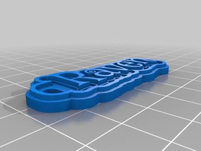 raven Schlüsselbund Schlüsselanhänger angepasst 3d print model - Mito3D