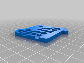 logo bibliotheek keychains blankenberge jopie library 3d print model - Mito3D