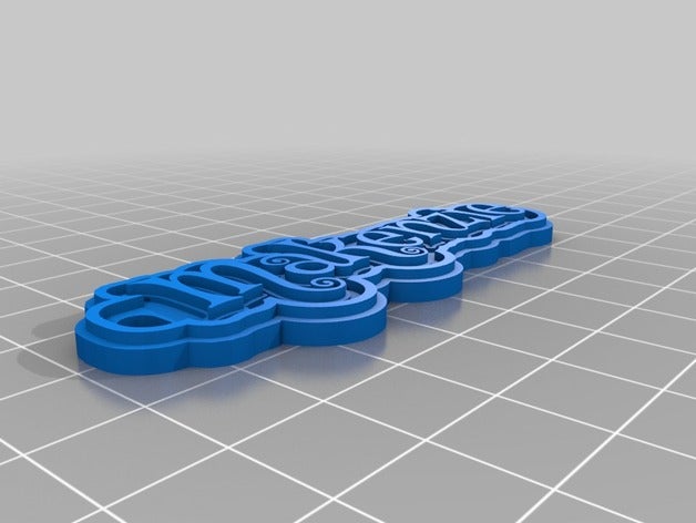 makenzie Anahtarlık özelleştirilmiş 3D print model - Mito3D