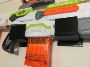 nerf modulus ecs-10 rifle wall mount toy game accessories 3d print model - Mito3D