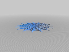 kawaii örümcek web 2d sanat özelleştirilmiş 3d print model - Mito3D