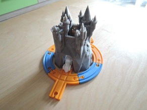 brio mini castello tunnel i giocattoli giochi openscad traccia treno 3d print model - Mito3D