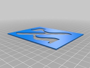 temel aleph şablon sanat araçlar özelleştirilmiş matematik pochoir işaret signe sembol 3d print model - Mito3D