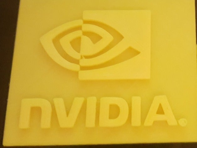 nvidia-logo 3d drucken 3D print model - Mito3D