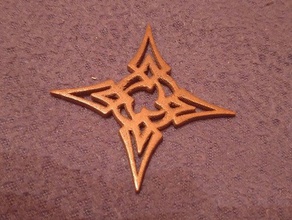 star pendantkeychan jewelry 3d print model - Mito3D