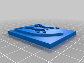 brasão de armas gestão recursos humanos estilizados 3d impressão 3d print model - Mito3D