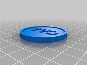 caa token moedas emblemas personalizado 3d print model - Mito3D
